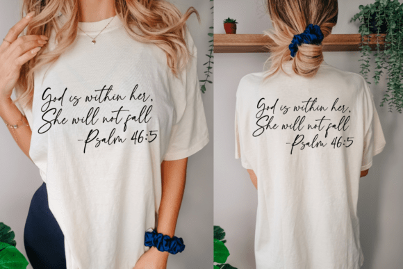 Christian Bible Quote Svg, God Is Within Her She Will Not Fall