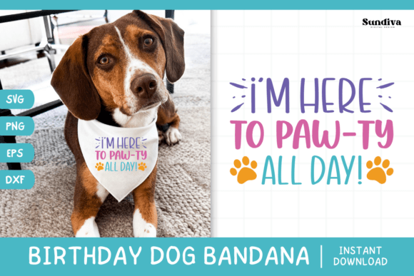 Cute Birthday Dog Bandana Quote SVG 12 Review
