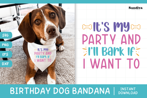 Cute Birthday Dog Bandana Quote SVG 7: A Playful Embroidery Design for Real Projects
