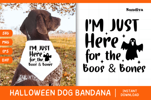 Funny Halloween Dog Bandana Quote SVG 15 Review: A Playful Embroidery Design for Pet Lovers