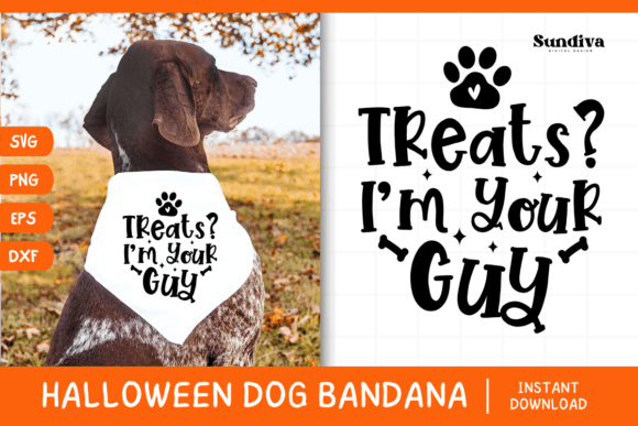 Funny Halloween Dog Bandana SVG for Real-World Embroidery Projects