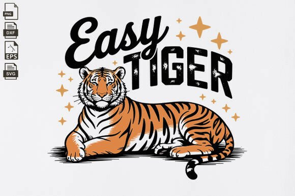 Trendy Retro Tiger Quote SVG: A Designer’s Perspective